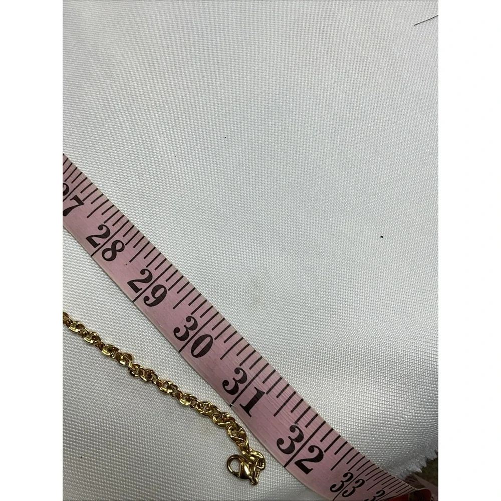 Camrose & Kross JBK Jackie Kennedy Gold Toned XL Paperclip Necklace Crystals box